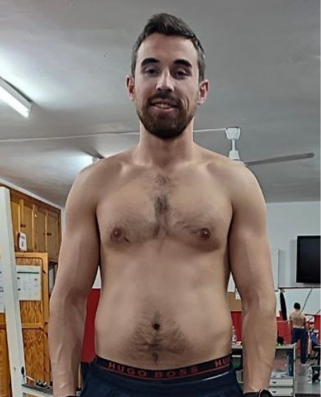 Juansi antes de empezar a entrenar con Juan Funcional.